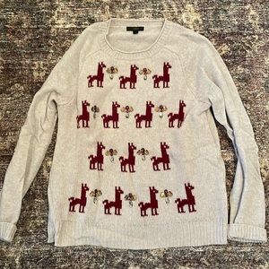 J crew animal sweater size large 07877